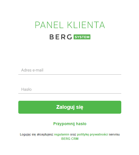 bergsystem_panelklienta_logowanie